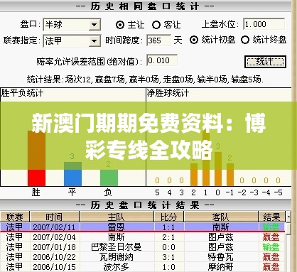 新澳门期期免费资料:博彩专线全攻略