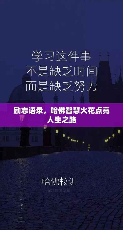 励志语录,哈佛智慧火花点亮人生之路