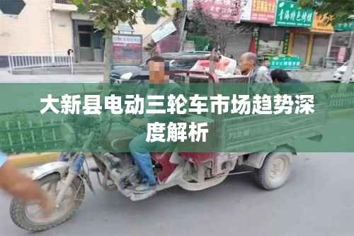 大新县电动三轮车市场趋势深度解析